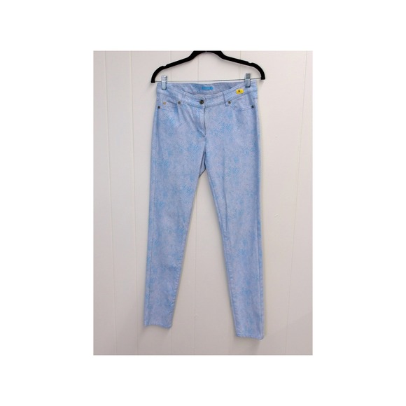 J.McLaughlin Women's Blue & White Print Pants Size 4 (30"x31") #7244 - Picture 1 of 4